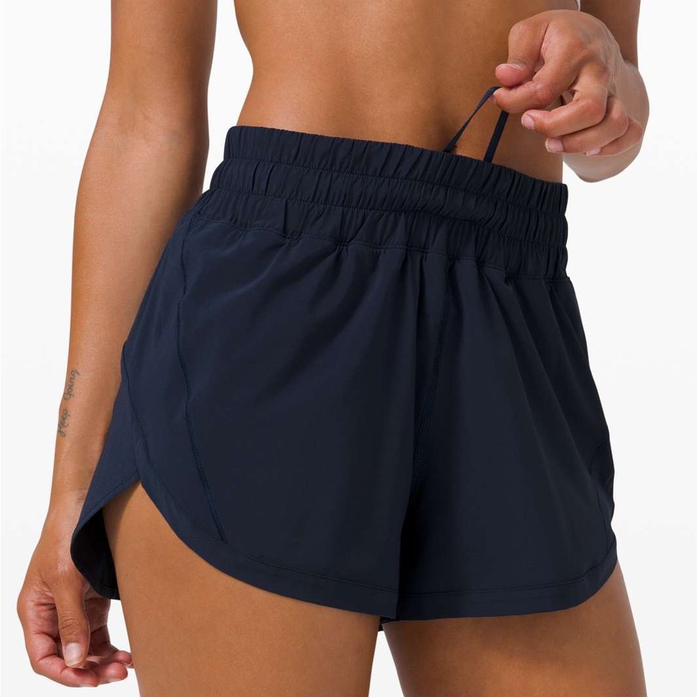 True Navy Track That Lululemon Shorts